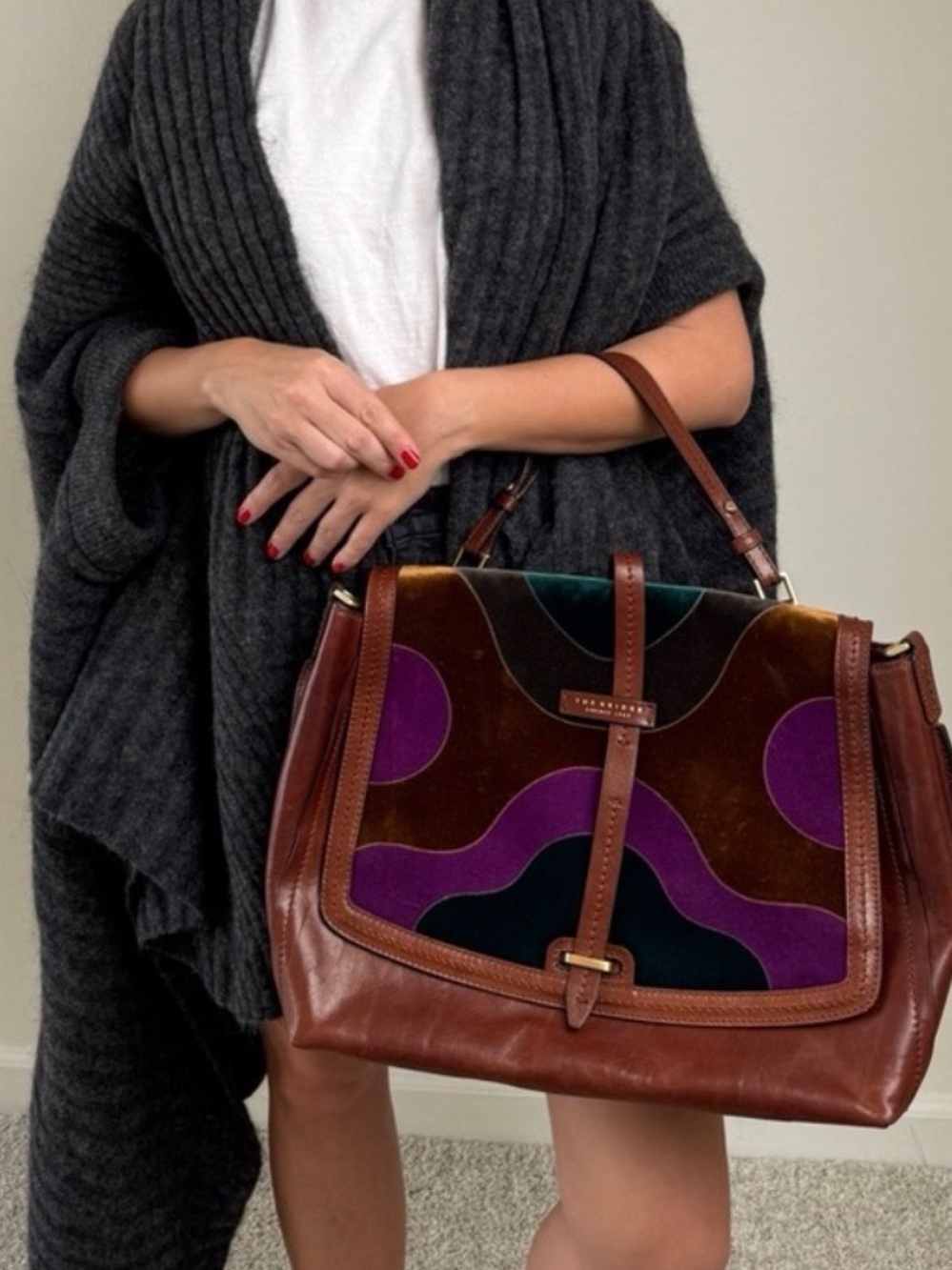 The Bridge Firenze 1969 Leather Shoulder Bag